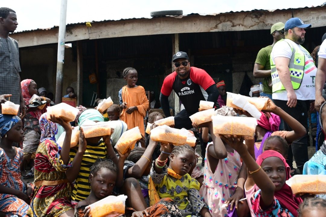 A BMW Cares food outreach