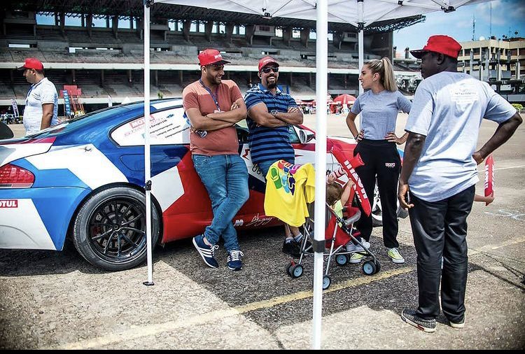A race paddock at a club event